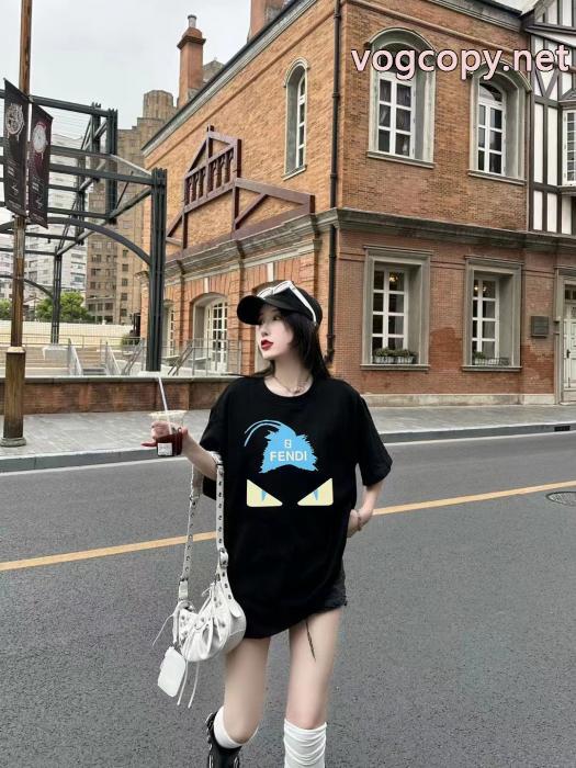 半袖Tシャツ高い機能性 人気復活 激安大特価定番人気偽 ブランド FENDI_0_3