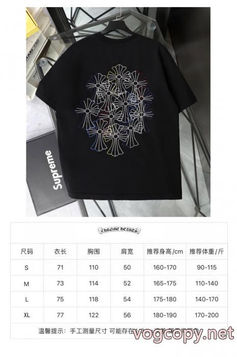 販売記念価格 COOLなデザイン 2026半袖TシャツCHROME HEARTSコピー 商品 販売_0_3