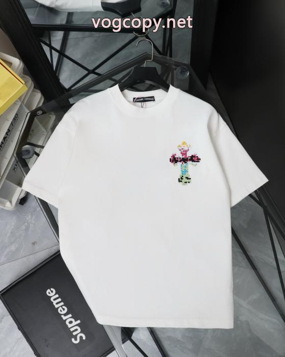 お買得セール 最終価格 モデル着用CHROME HEARTSコピー 品 販売半袖Tシャツ_0_4