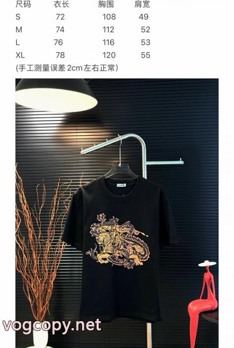 偽 ブランド 通販オシャレ度アップ 注目のアイテム 2026人気の主流アイテムBURBERRY半袖Tシャツ_1_0