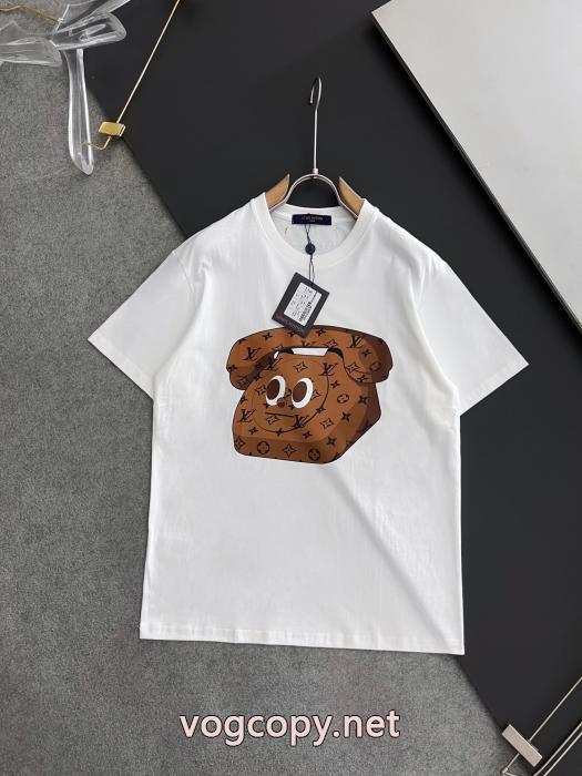 現代的な印象 着心地の良い 大絶賛！ 偽物 ブランド 激安LOUIS VUITTON半袖Tシャツ_0_0