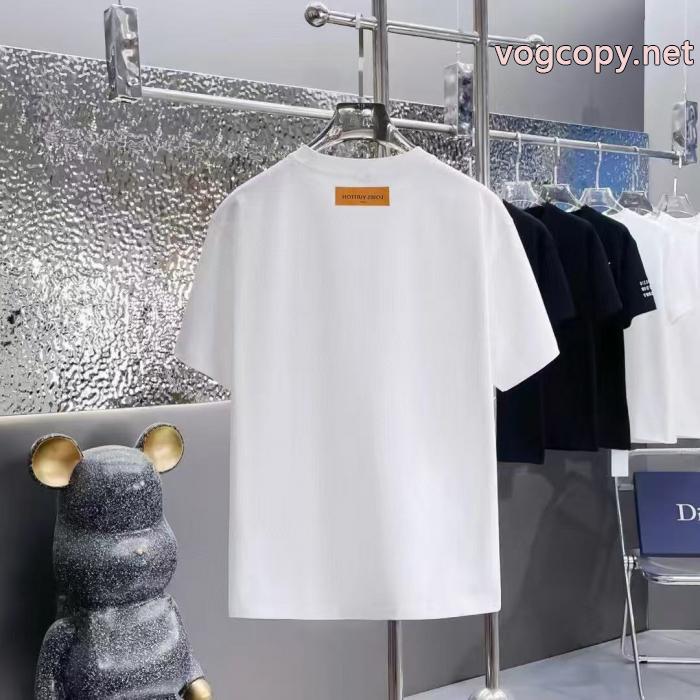 数量限定品 オリジナル 首胸ロゴブランド 品 激安 通販LOUIS VUITTON半袖Tシャツ_0_1