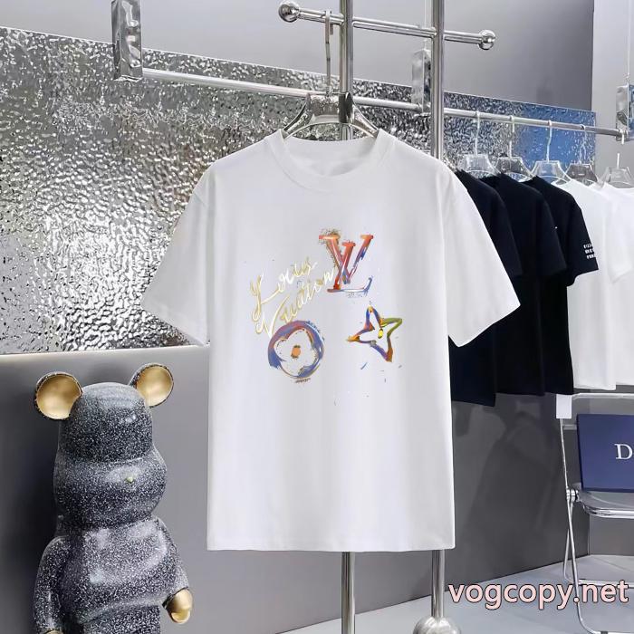 数量限定品 オリジナル 首胸ロゴブランド 品 激安 通販LOUIS VUITTON半袖Tシャツ_0_3