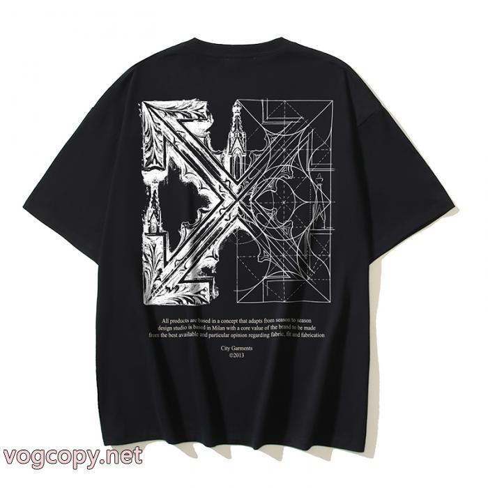 Off-White完璧なシルエット 最終価格 抜け感のある夏着物偽 ブランド 通販半袖Tシャツ_0_1