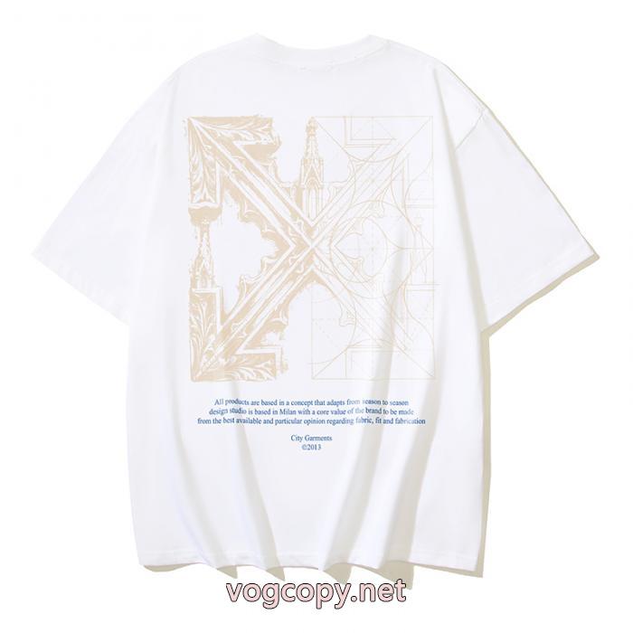 Off-White完璧なシルエット 最終価格 抜け感のある夏着物偽 ブランド 通販半袖Tシャツ_0_2