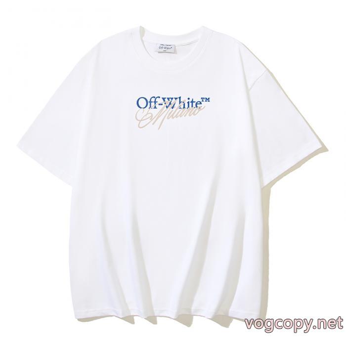 Off-White完璧なシルエット 最終価格 抜け感のある夏着物偽 ブランド 通販半袖Tシャツ_0_3