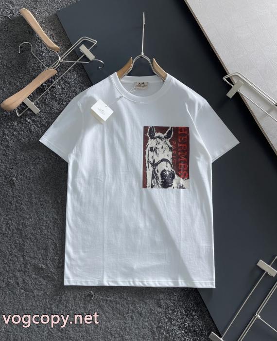 HERMESブランド 品 スーパー コピー热い季節トレンド上品 今年マスト 新作到着半袖Tシャツ_0_1