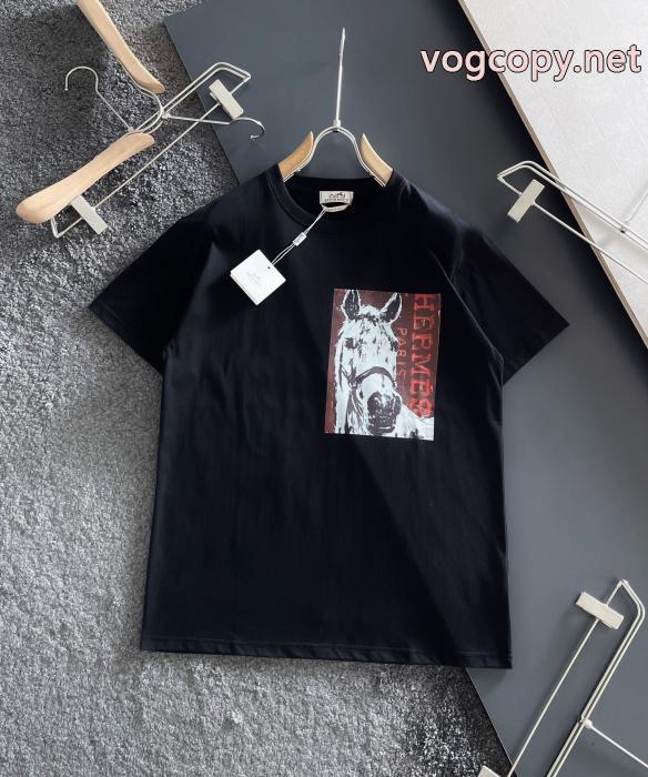 HERMESブランド 品 スーパー コピー热い季節トレンド上品 今年マスト 新作到着半袖Tシャツ_0_2