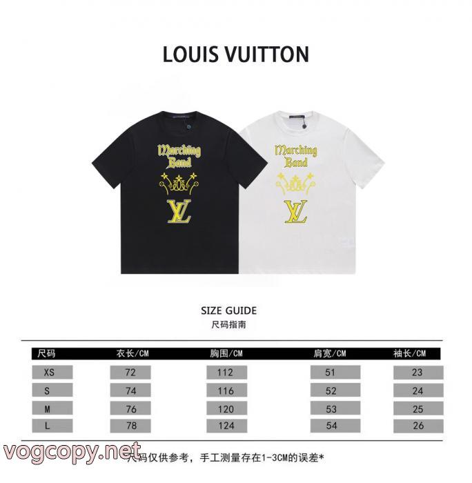 コピー ブランド 優良LOUIS VUITTON潮流 先行販売 個性的な素材感も魅力半袖Tシャツ_0_4