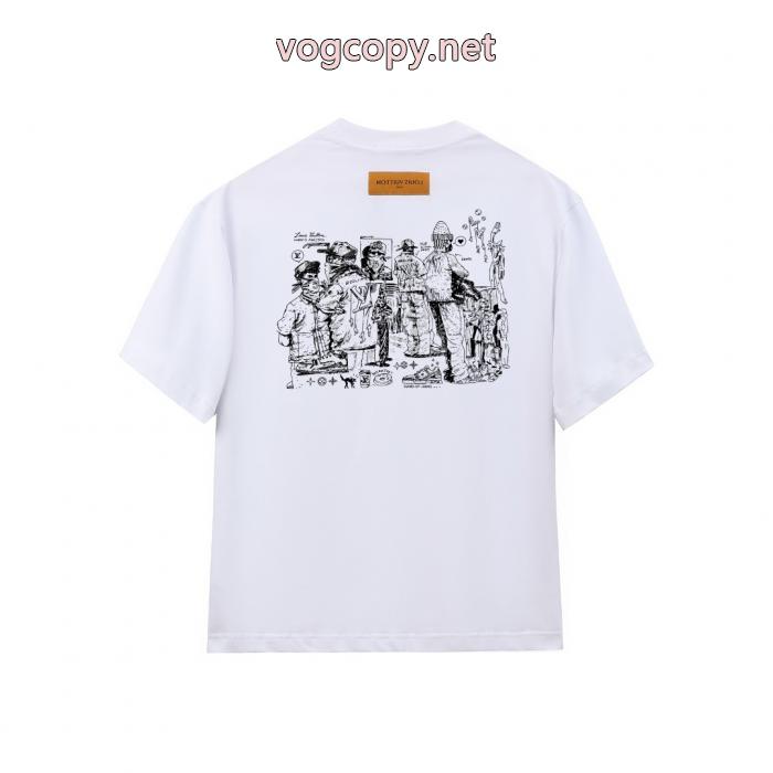 圧倒的な存在感 今っぽさ人気定番品 大容量LOUIS VUITTON半袖Tシャツ偽 ブランド 販売_0_1