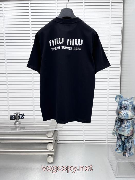 MIUMIU半袖Tシャツブランド アクセサリー 激安今だけSALE 最安値新作 欧米韓流/雑誌 _0_3