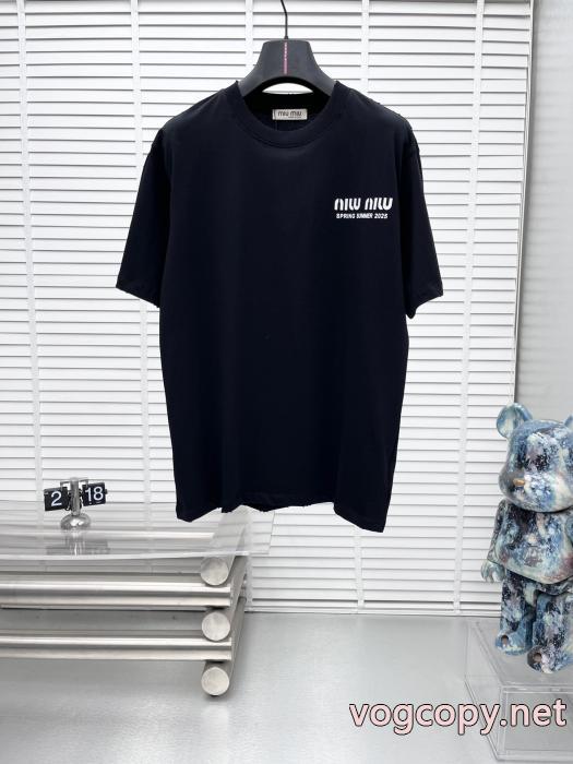 MIUMIU半袖Tシャツブランド アクセサリー 激安今だけSALE 最安値新作 欧米韓流/雑誌 _0_4