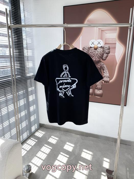 PRADA爆発的な人気 着心地良く 新作入荷品質保証ブランド コピー 販売 半袖Tシャツ_0_4