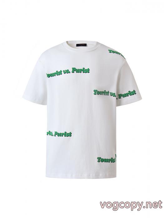 LOUIS VUITTON偽 ブランド半袖Tシャツお洒落な存在感  着回しアイテム 大人気で争奪戦_0_4