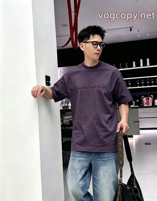  2026ブランド コピー必見 国内即発 早い者勝ち お買い得本物保証LOUIS VUITTON半袖Tシャツ_0_4