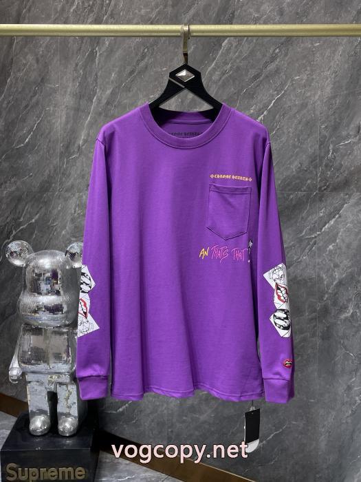 長袖Tシャツスーパー コピー 通販 優良素敵  流行フォルム 2026の定番アイテムCHROME HEARTS_0_1