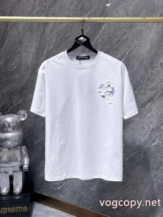 安定した質感 ポップ 2026人気新色が登場半袖TシャツCHROME HEARTSスーパー コピー メンズ_0_1