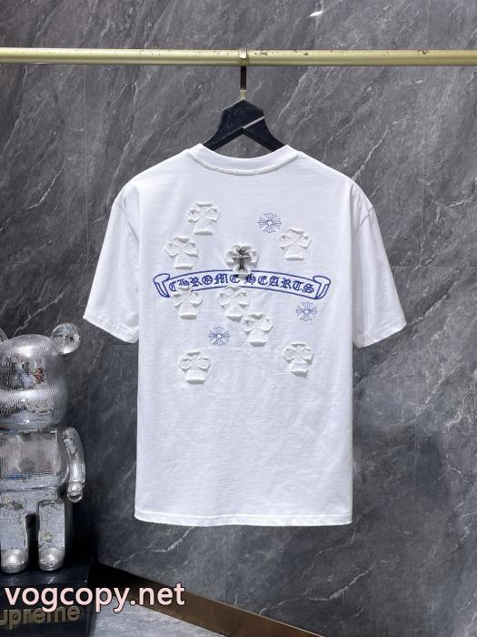 安定した質感 ポップ 2026人気新色が登場半袖TシャツCHROME HEARTSスーパー コピー メンズ_0_2