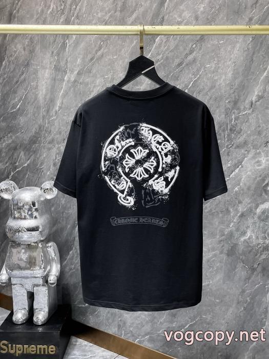 ポップ 先行入荷 国内即納偽 ブランド 販売CHROME HEARTS半袖Tシャツ_0_2