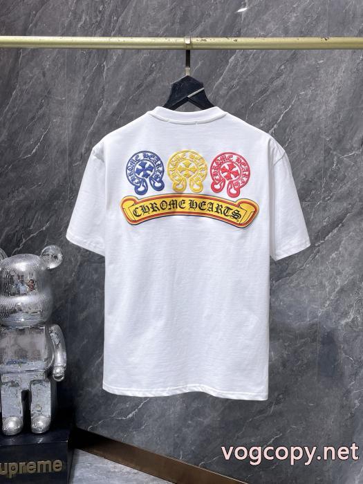半袖Tシャツ通販 ブランドCHROME HEARTS注目される 魅力的 今年のトレンドのシルエット_0_3