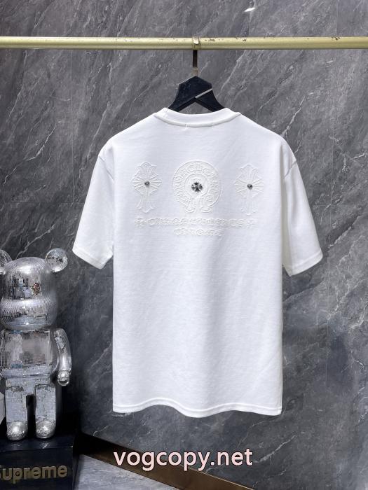 上品な印象 早い者勝ち 安心国内発送CHROME HEARTS半袖Tシャツブランド レプリカ_0_0