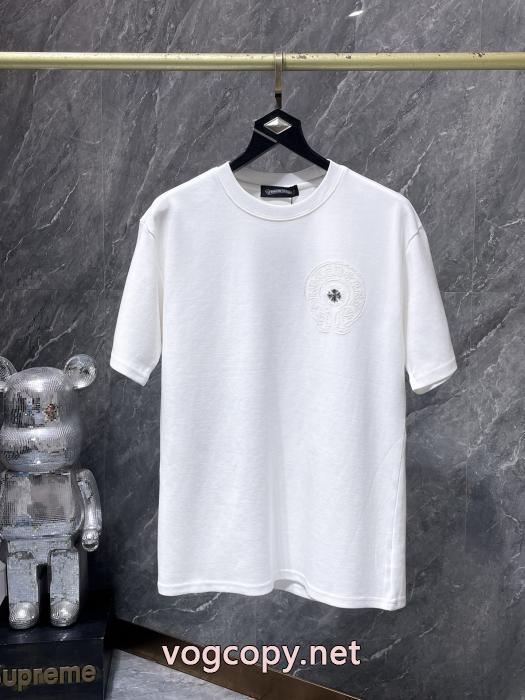 上品な印象 早い者勝ち 安心国内発送CHROME HEARTS半袖Tシャツブランド レプリカ_0_2