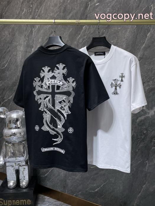 CHROME HEARTS半袖Tシャツ通販限定商品 定番モデル 素敵な夏の定番アイテム通販 ブランド_0_2