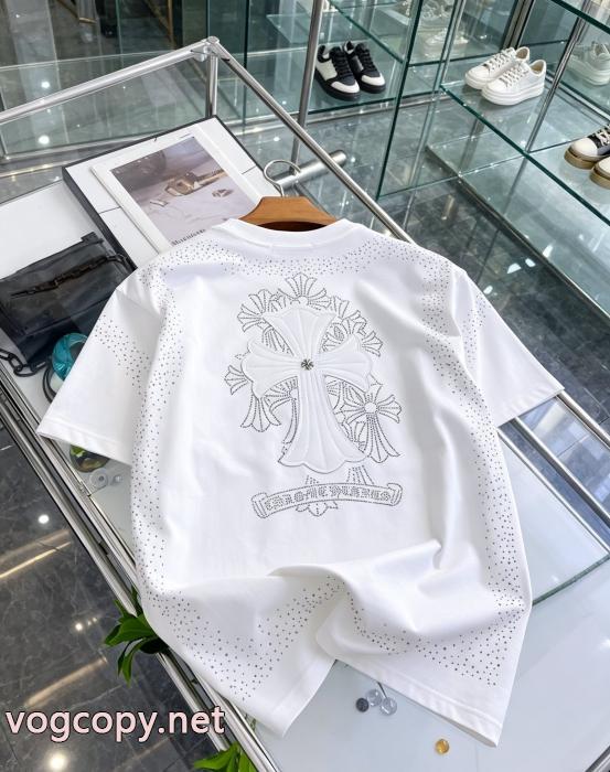ブランド 通販 激安風合いが出る オススメ新作商品 逸品CHROME HEARTS半袖Tシャツ_0_0