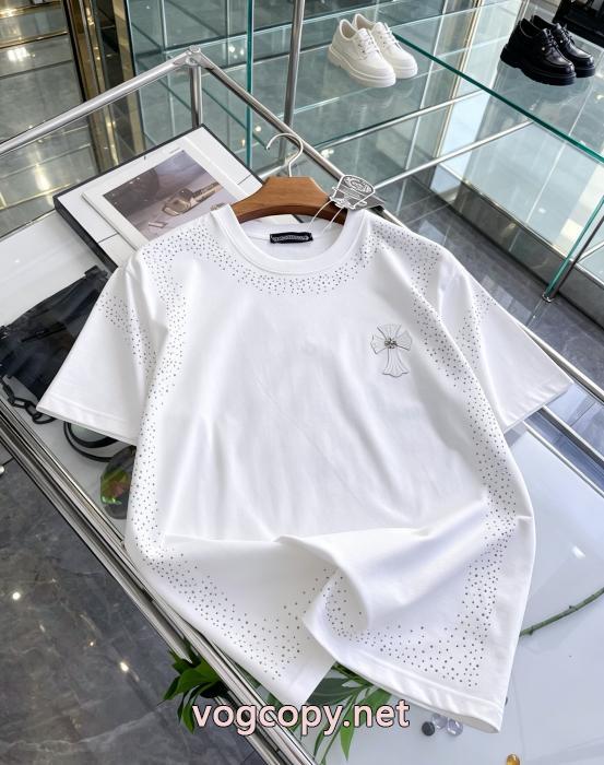 ブランド 通販 激安風合いが出る オススメ新作商品 逸品CHROME HEARTS半袖Tシャツ_0_1