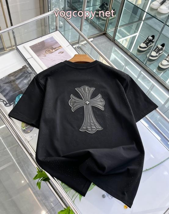 ブランド 通販 激安風合いが出る オススメ新作商品 逸品CHROME HEARTS半袖Tシャツ_0_2