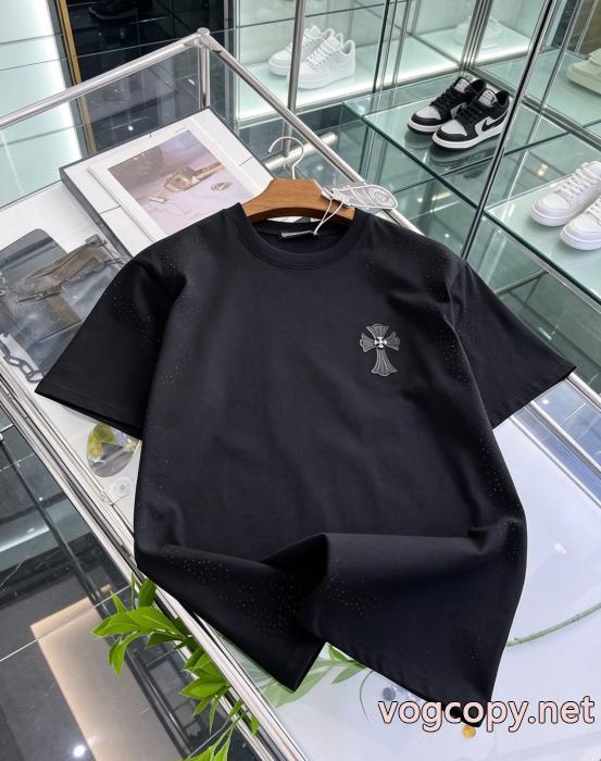 ブランド 通販 激安風合いが出る オススメ新作商品 逸品CHROME HEARTS半袖Tシャツ_0_3