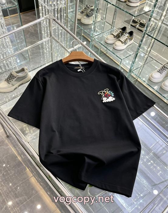 激安 ブランド 通販半袖TシャツLOUIS VUITTONおしゃれ流行 SALEお得にGET 26新作限定版プリント_0_2