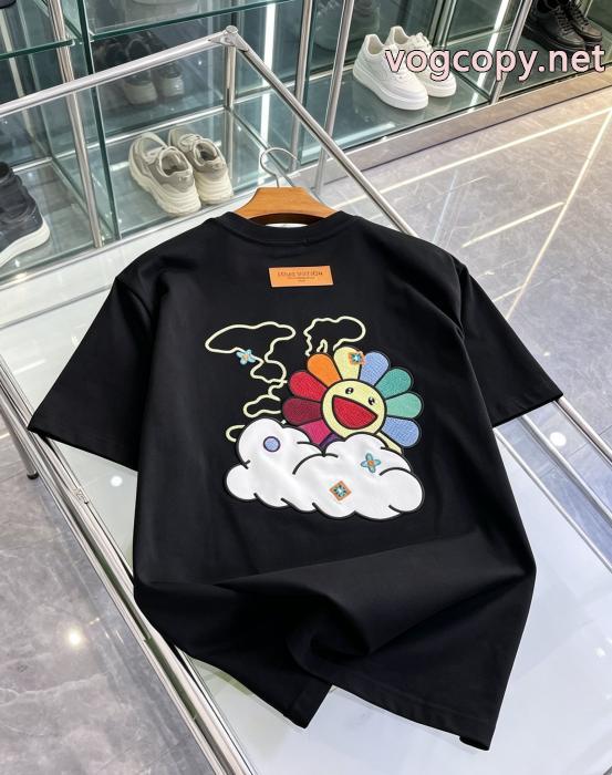 激安 ブランド 通販半袖TシャツLOUIS VUITTONおしゃれ流行 SALEお得にGET 26新作限定版プリント_0_3