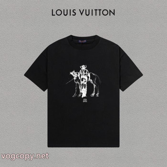 話題人気商品 大人カジュアル シンプルに着こなしたいLOUIS VUITTON偽 ブランド 販売半袖Tシャツ_0_0