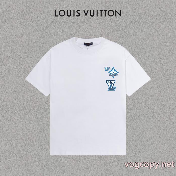 話題人気商品 大人カジュアル シンプルに着こなしたいLOUIS VUITTON偽 ブランド 販売半袖Tシャツ_0_1