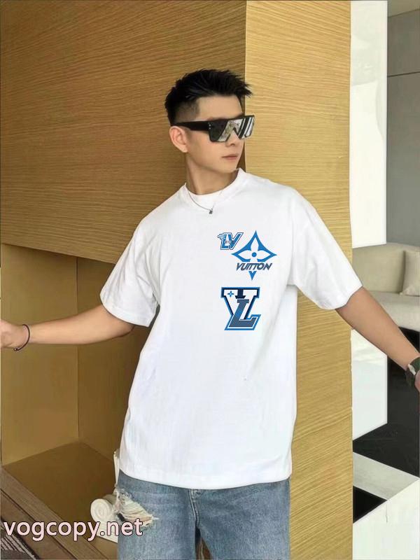 話題人気商品 大人カジュアル シンプルに着こなしたいLOUIS VUITTON偽 ブランド 販売半袖Tシャツ_0_2