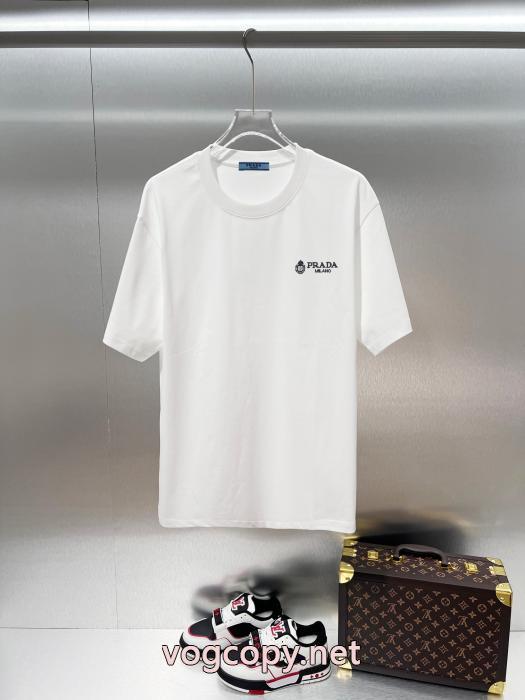PRADA話題の新作到着 独創的なデザイン 韓国ファッションブランド コピー 激安半袖Tシャツ_0_1