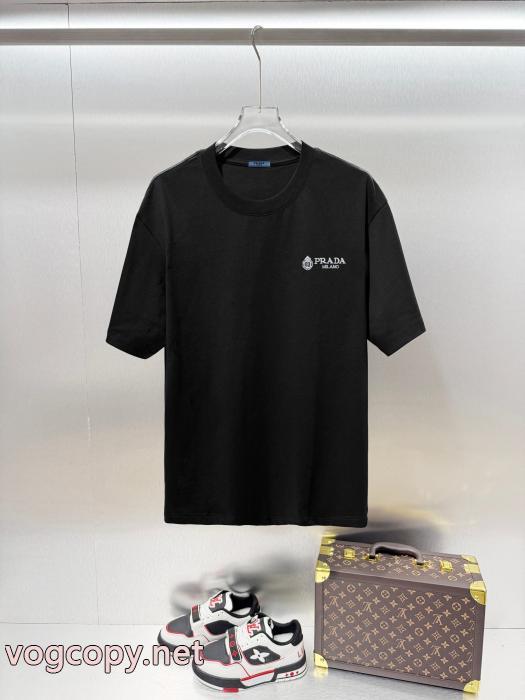PRADA話題の新作到着 独創的なデザイン 韓国ファッションブランド コピー 激安半袖Tシャツ_0_2