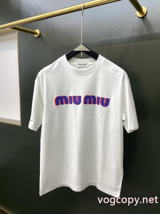 Tシャツブランド コピー 激安ミュウミュウ26SS海外直営 秀逸アイテム 数量限定特売品._0_3