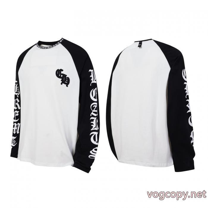 偽 ブランド 販売パーフェクト 視線を集めて 稀少*新品長袖TシャツCHROME HEARTS_0_1