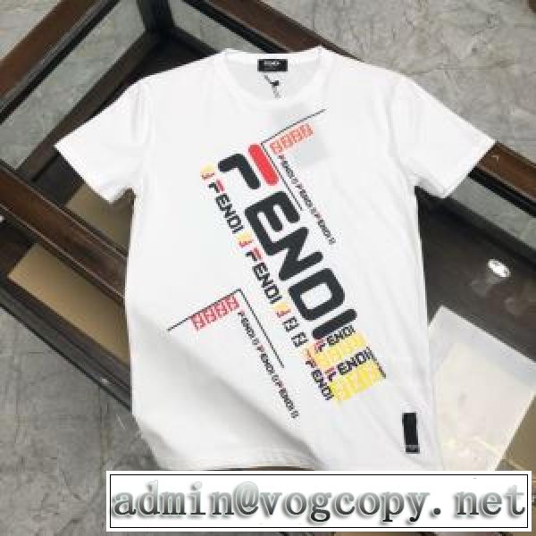 フェンディ高級感のある素材  3色可選 FENDI 一番手に入れやすい 半袖Tシャツ 海外でも人気なブランドvogcopy.net sn:fWvS5n