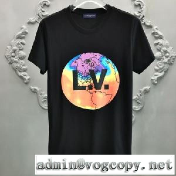 ルイ ヴィトン 2色可選 日本未入荷カラー LOUIS VUITTON 上品に着こなせ 半袖Tシャツ 注目を集めてるvogcopy.net sn:KTL55j