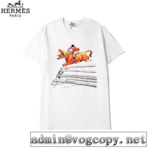 半袖Tシャツ 3色可選 20新作です エルメスストリート系に大人気  HERMES  デザインお洒落vogcopy.net sn:nOvmiC