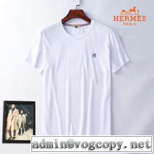 エルメス どのアイテムも手頃な価格で HERMES 3色可選 ファッショニスタを中心に新品が非常に人気 半袖Tシャツvogcopy.net sn:DSfaGr