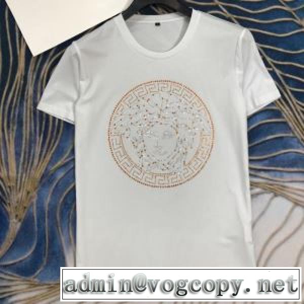 デザインお洒落 ヴェルサーチ多色可選  VERSACEどのアイテムも手頃な価格で  半袖Tシャツ 2026春新作vogcopy.net sn:qqKXfe