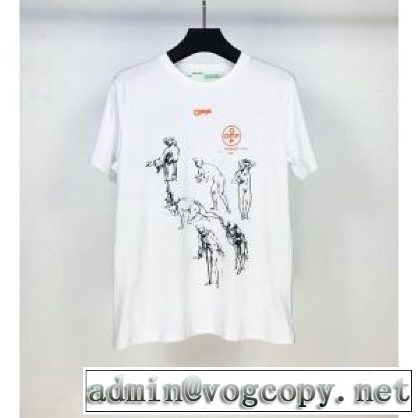 2色可選 シンプルなファッション 半袖Tシャツ この時期の一番人気は Off-White オフホワイトvogcopy.net sn:n8b89f