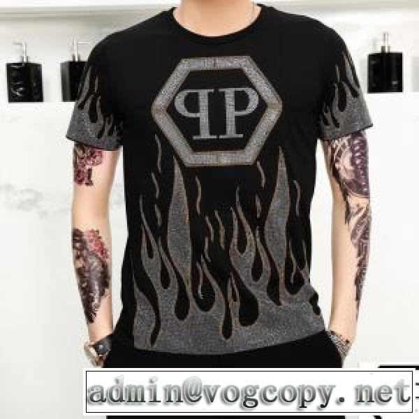 ファッショニスタを中心に新品が非常に人気 2色可選 フィリッププレイン PHILIPP PLEIN  半袖Tシャツ 2026春新作vogcopy.net sn:8LLziq