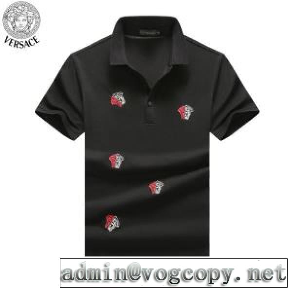 非常にシンプルなデザインな 3色可選 半袖Tシャツ 普段見ないデザインばかり ヴェルサーチ VERSACEvogcopy.net sn:XH1Xfu