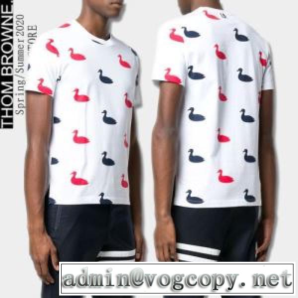 2色可選 スタイルアップ 半袖Tシャツ シンプルなファッション トムブラウン 2026モデル  THOM BROWNEvogcopy.net sn:eaGTHn