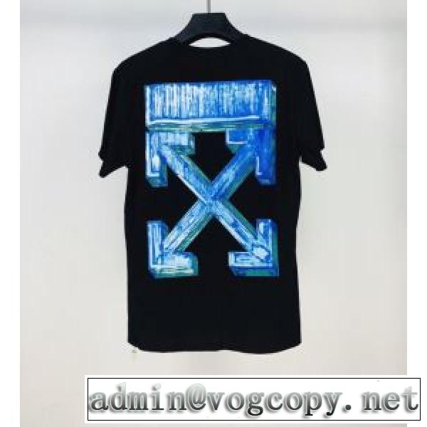 2色可選 オススメのアイテムを見逃すな 半袖Tシャツ おしゃれな人が持っている Off-White オフホワイトvogcopy.net sn:CCmOPz